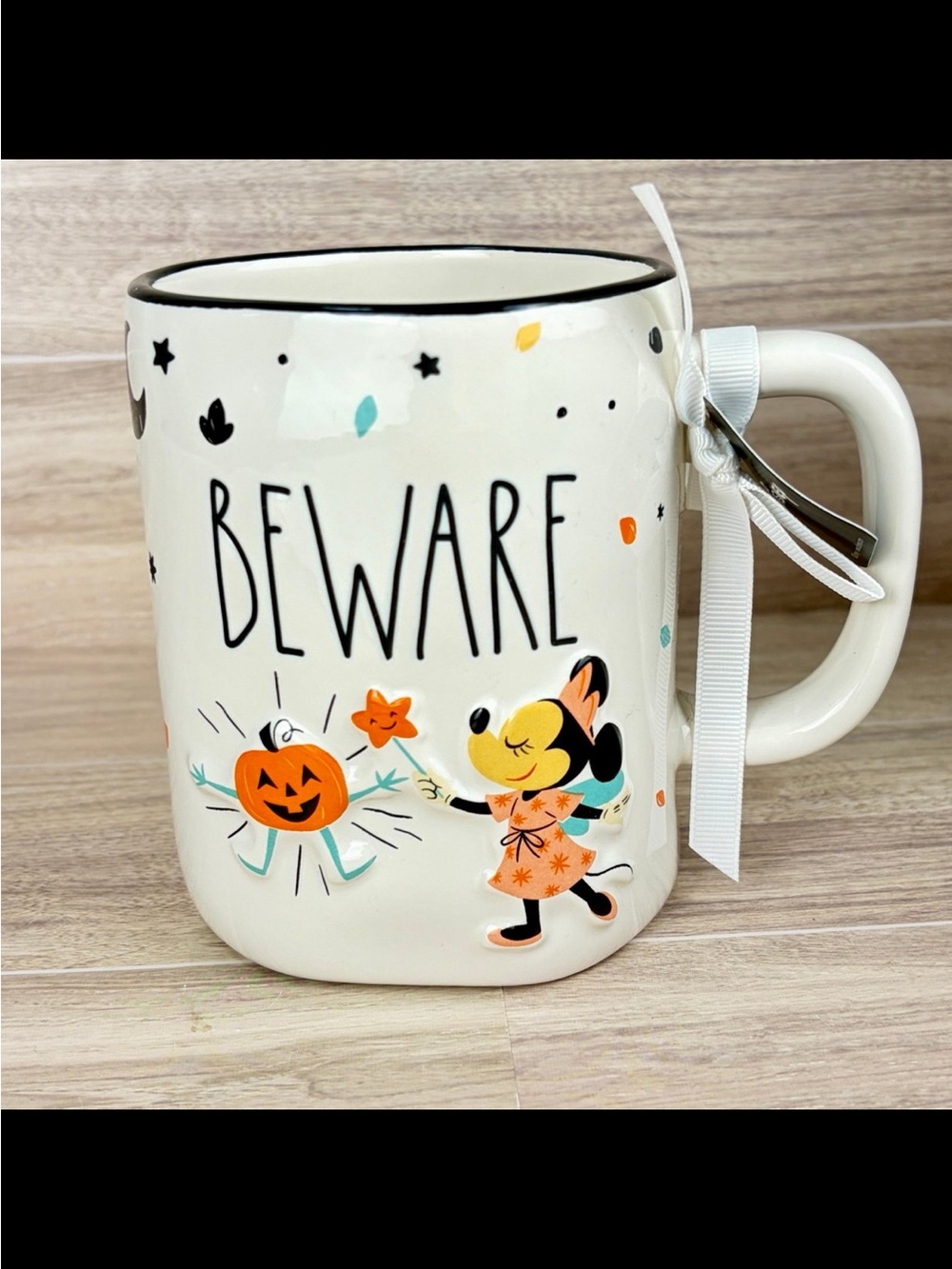 Rae Dunn Disney Minnie Mouse Halloween Mug